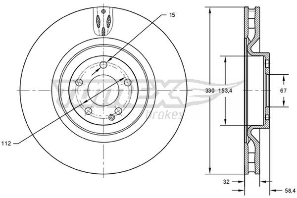 TOMEX Brakes Bremsscheibe